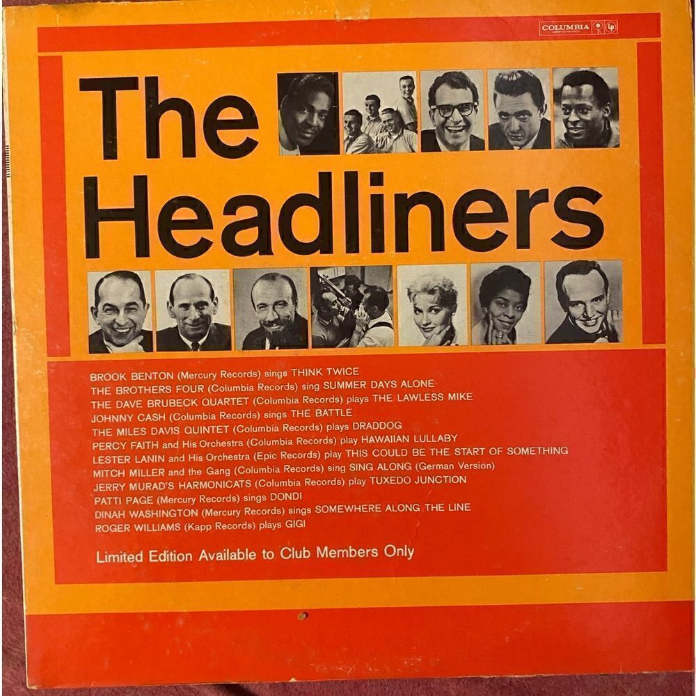 Vintage The Headliners vinyl